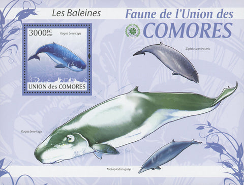 Fauna Whales Ocean Souvenir Sheet Mint NH