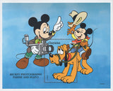 Guyana Mickey Photographs Ferdie and Pluto Disney Souvenir Sheet MNH