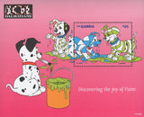 101 Dalmatians Discovering Paint Disney Souvenir Sheet Mint NH
