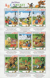 Disney ABC of Mickey 2 I-Q Souv. Sheet of 9 Stamps Mint NH