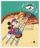 Grenada Mickey Pirate Fighting Shark Ship Disney Souvenir Sheet Mint NH