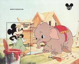 Mickey's Elephant Souvenir Sheet Mint NH