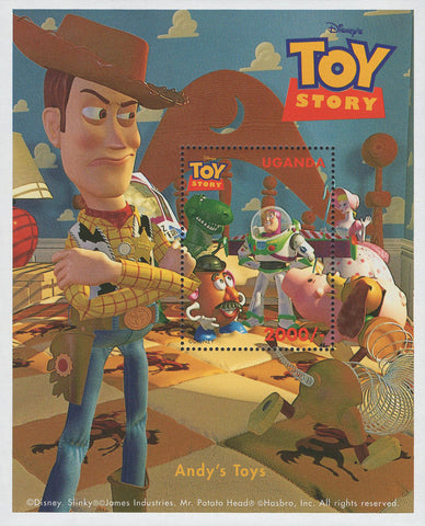 Uganda Toy Story Andy's Toys  Souvenir Sheet Mint NH