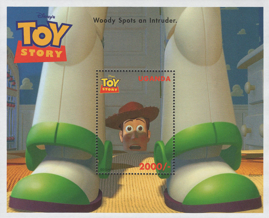 Disney Toy Story Woody Spots An Intruder Souvenir Sheet MNH
