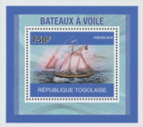 Sailing Boats Sloop Miniature Souvenir Sheet Stamp Mint NH