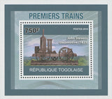 First Trains John Stevens Locomotive 1825 Mini Souvenir Sheet MNH