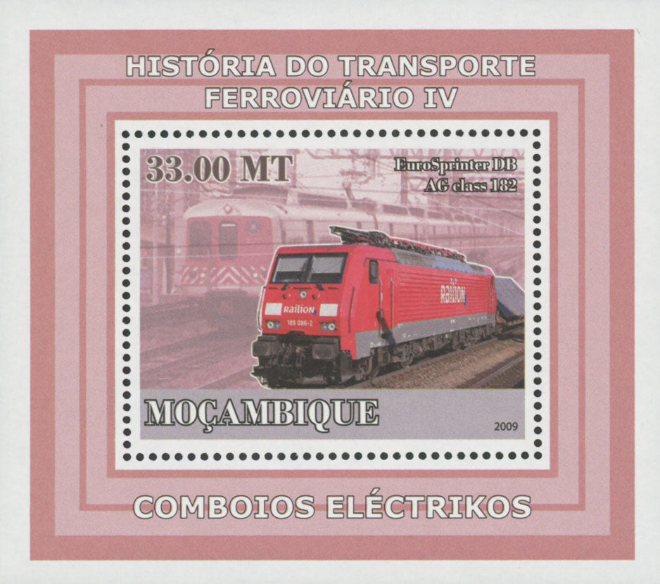 Rail Transportation Story Electric Trains EuroSpinter DB Mini Sheet Stamp MNH