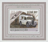 Special Transport History Emergency Morris Ambulance Sov. Sheet Stamp MNH