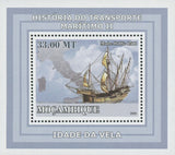 Maritime Transport History Madre di Dio Sailboat Mini Sov. Sheet MNH