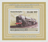 Rail Transport Vapor Train Evening Star Mini Sov. Sheet Stamp MNH