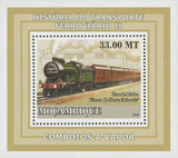 Rail Transport Vapor Train Atlantis Mini Sov. Sheet Stamp MNH