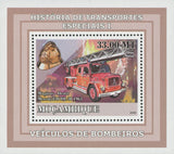 Special Transport History Firefighters Magirus Mini Sov. Sheet MNH