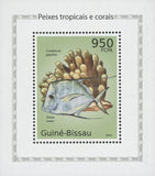Tropical Fish Stamp And Corals Lookdown Mini Sov. Sheet MNH