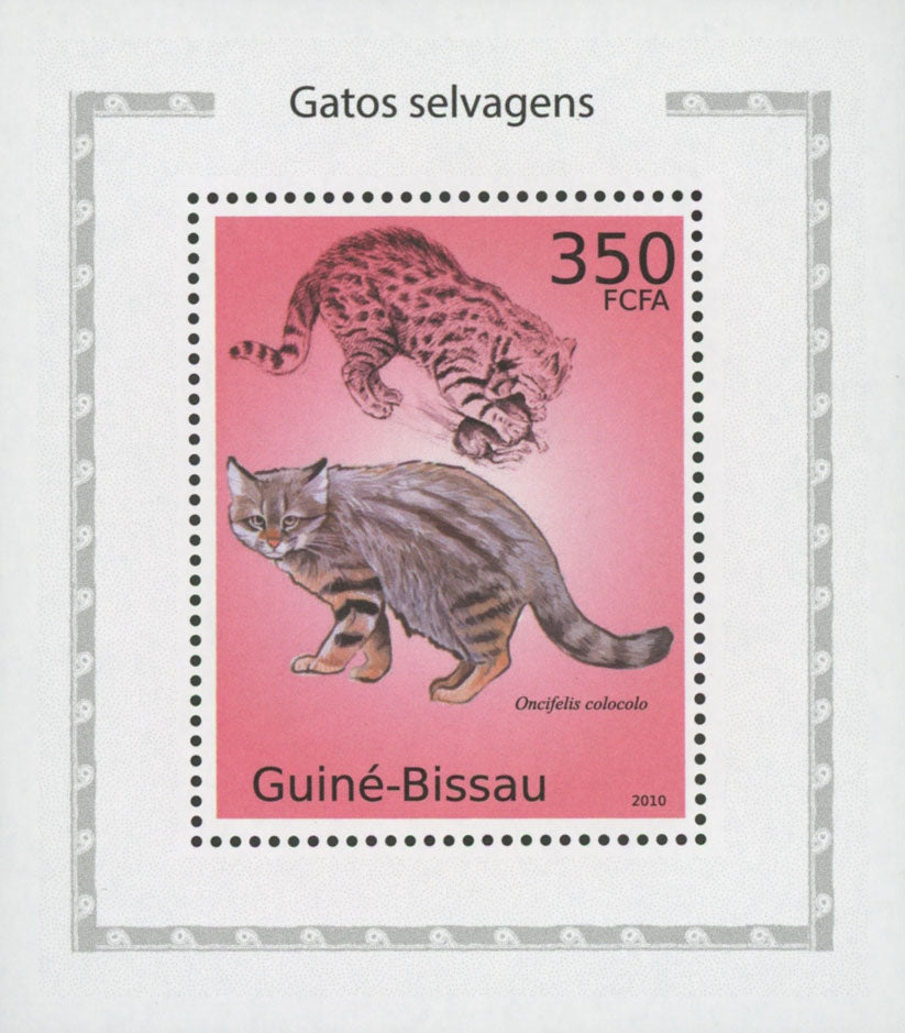 Wild Cats Stamp Colocolo Mini Sov. Sheet MNH
