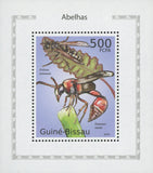 Bees Stamp Polistes Dominula Mini Souvenir Sheet MNH