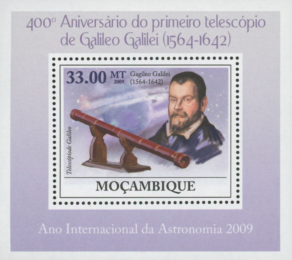 Galileo Galilei Astronomy Telescope Mini Sov. Sheet MNH