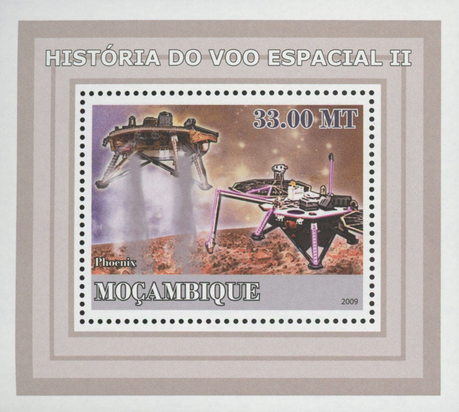 Space Flight Phoenix Mini Sov. Sheet MNH