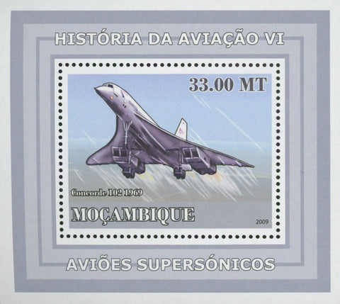 Supersonic Planes Concorde 102 Mini Sov. Sheet MNH