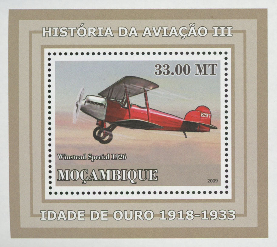 Aviation Golden Age Winstead Special Mini Sov. Sheet MNH