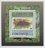 Stamp in Stamp Jamaica Snake Mini Sov. Sheet MNH