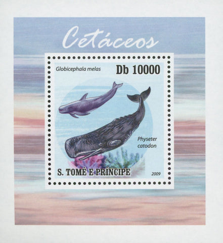 Cetaceans Physeter Catodon Mini Sov. Sheet MNH