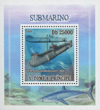 Submarines Russian Stamp Mini Sov. Sheet MNH