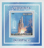 Space Conquer Ariane 5 Mini Sov. Sheet MNH