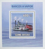 Steam Boats Stamp Transportation Julia Belle Swain Mini Sov. Sheet MNH