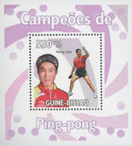 Ping Pong Stamp Sport Champions Wang Liqin Mini Sov. Sheet MNH