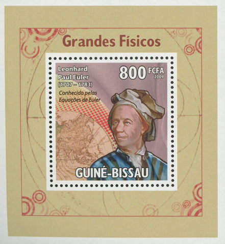 Leonhard Paul Euler Stamp Famous Physicist Mini Sov. Sheet MNH