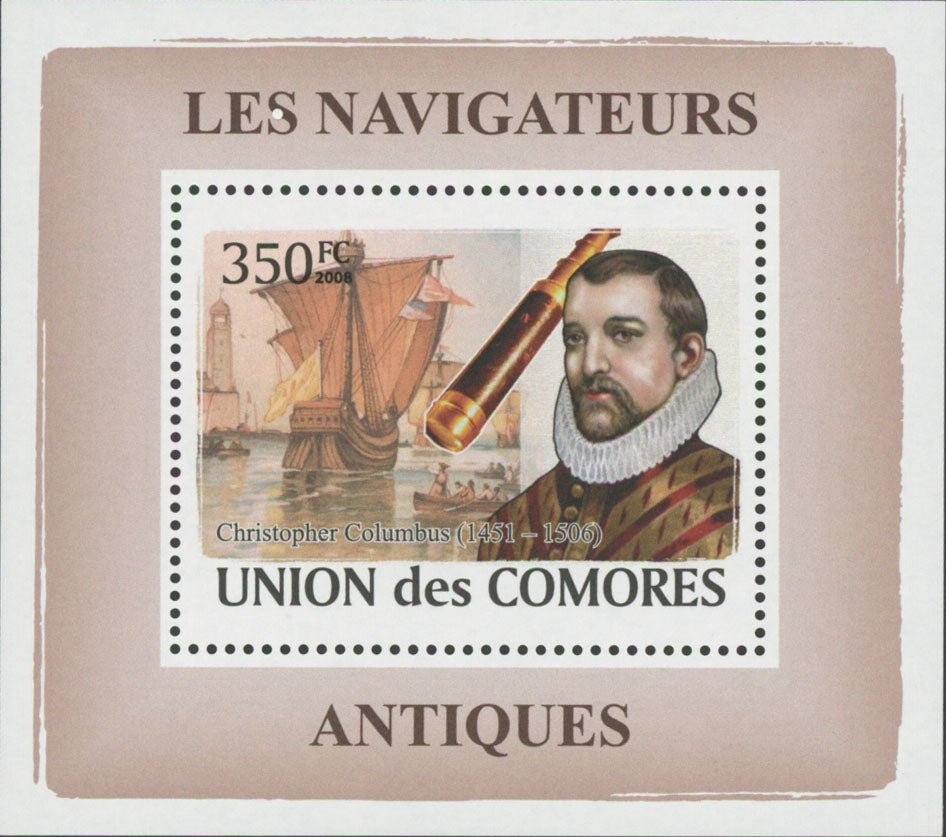 Navigators Christopher Columbus Mini Sov. Sheet MNH