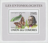 Entomologist Louis Agassiz Butterfly Mini Sov. Sheet MNH
