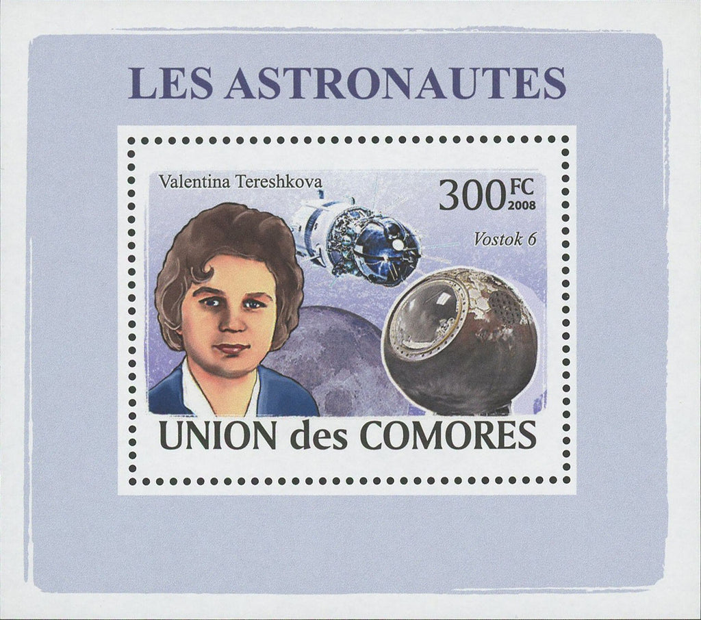Astronaut Valentina Tereshkova Space Mini Sov. Sheet MNH