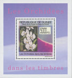 Stamp in a Stamp Orchidaceae White Flower Australia Mini Sov. Sheet MNH