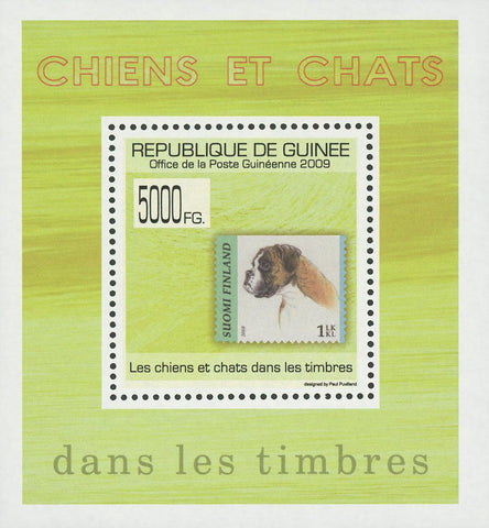 Stamp in a Stamp Dogs and Cats Finland Mini Sov. Sheet MNH