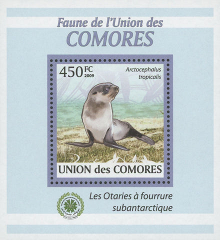 Fur Seal Stamp Fauna Subantarctic Mini Sov. Sheet MNH