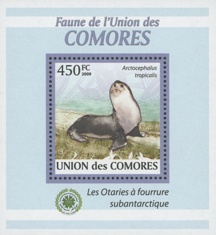 Fur Seal Stamp Fauna Subantarctic Mini Sov. Sheet MNH