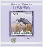 Herons Bird Stamp Egreta Gularis Birds Mini Sov. Sheet MNH