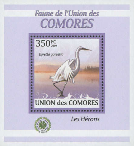 Herons Bird Stamp Egretta Garzetta Mini Sov. Sheet MNH