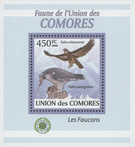 Falcons Stamp Peregrinus Eleanorae Birds Mini Sov. Sheet MNH