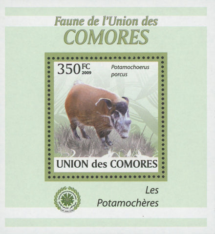 Bushpigs Pig Stamp Potamochoerus Porcus Pig Mini Sov. Sheet MNH