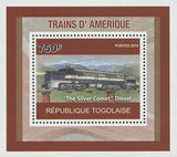 American Trains "The Silver Comet" Diesel Mini Sov. Sheet MNH