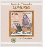 Parrots Coracopsis Birds Mini Sov. Sheet MNH