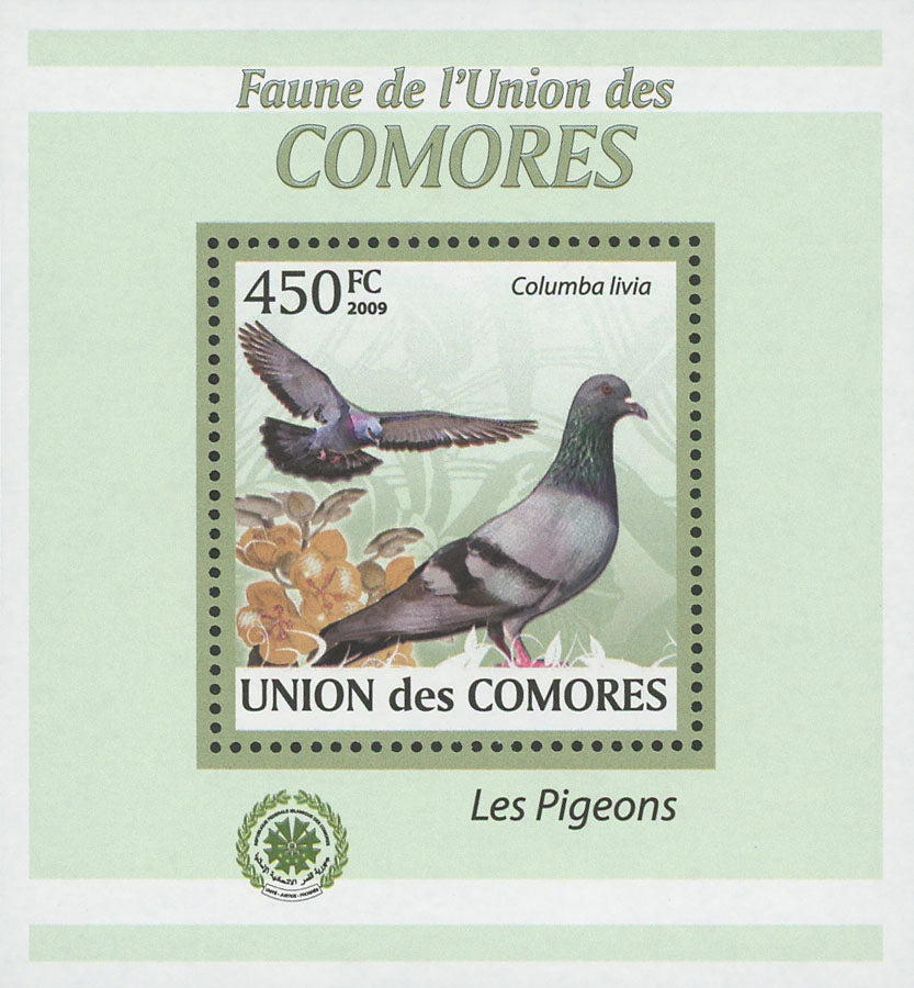 Pigeons Stamp Columba Livia Birds Mini Sov. Sheet MNH