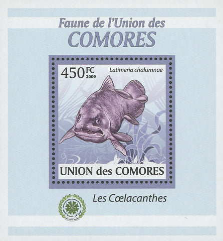 Coelacanths Fish Stamp Mini Sov. Sheet MNH