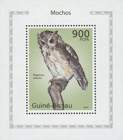 Owls Megascops Seductus Birds Mini Sov. Sheet MNH