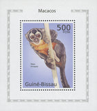Macaque Simia Trivirgata Monkey Mini Sov. Sheet MNH