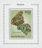 Topical stamps Minerals Wulfenite with Mimetite Mini Sov. Sheet MNH