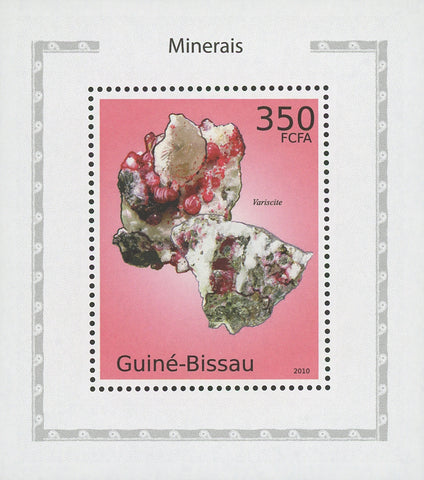 Minerals Variscite Mini Sov. Sheet MNH