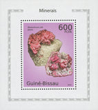 Minerals Rodochrosite with Quartz Mini Sov. Sheet MNH